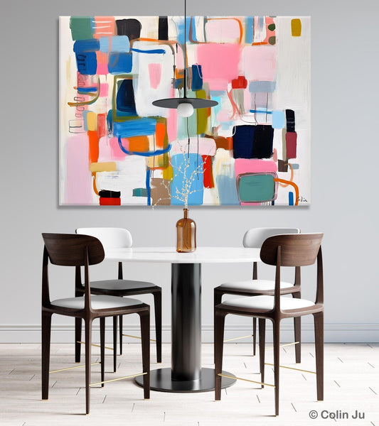 Large Wall Art Ideas for Living Room, Hand Painted Canvas Art, Oversized Canvas Paintings, Original Abstract Art, Contemporary Acrylic Art-Grace Painting Crafts