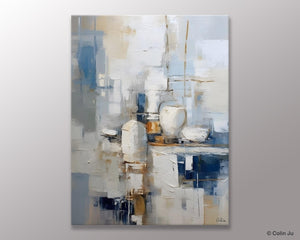 Oversized Contemporary Acrylic Paintings, Modern Abstract Paintings, Original Canvas Wall Art, Extra Large Canvas Painting for Living Room-Grace Painting Crafts