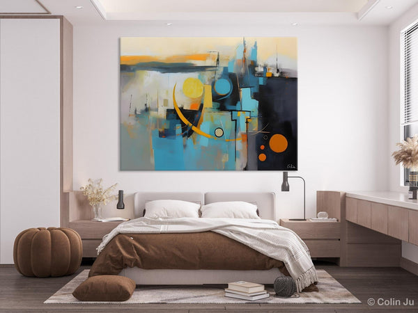 Extra Large Canvas Painting for Living Room, Original Acrylic Wall Art, Oversized Contemporary Acrylic Paintings, Abstract Canvas Paintings-Grace Painting Crafts