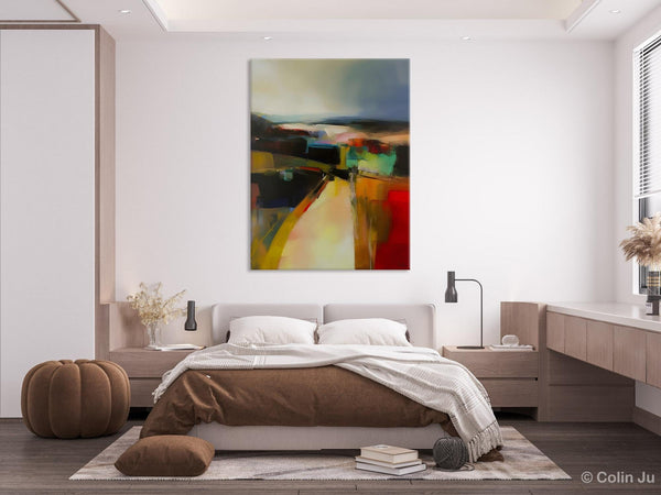 Original Landscape Paintings, Acrylic Painting on Canvas, Extra Large Paintings for Bedroom, Modern Paintings, Large Contemporary Wall Art-Grace Painting Crafts