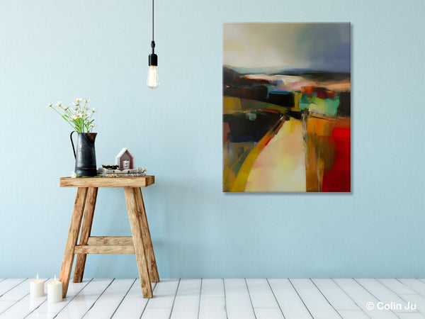 Original Landscape Paintings, Acrylic Painting on Canvas, Extra Large Paintings for Bedroom, Modern Paintings, Large Contemporary Wall Art-Grace Painting Crafts