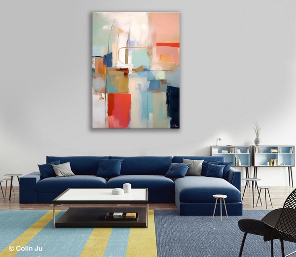 Contemporary Acrylic Painting on Canvas, Large Wall Art Painting for Living Room, Original Canvas Art, Modern Abstract Wall Paintings-Grace Painting Crafts