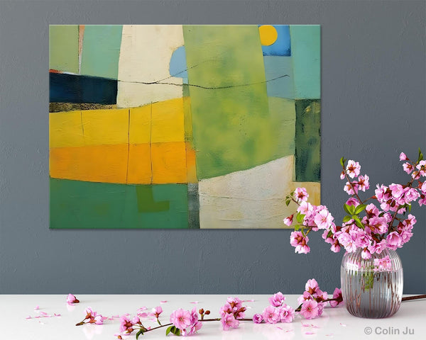 Original Canvas Artwork, Large Wall Art Painting for Dining Room, Contemporary Acrylic Painting on Canvas, Modern Abstract Wall Paintings-Grace Painting Crafts