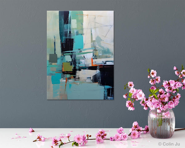 Original Abstract Art, Large Wall Art Painting for Dining Room, Large Modern Canvas Wall Paintings, Hand Painted Acrylic Painting on Canvas-Grace Painting Crafts