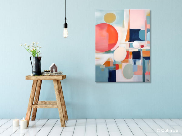 Large Contemporary Wall Art, Acrylic Painting on Canvas, Extra Large Paintings for Dining Room, Modern Paintings, Original Abstract Painting-Grace Painting Crafts