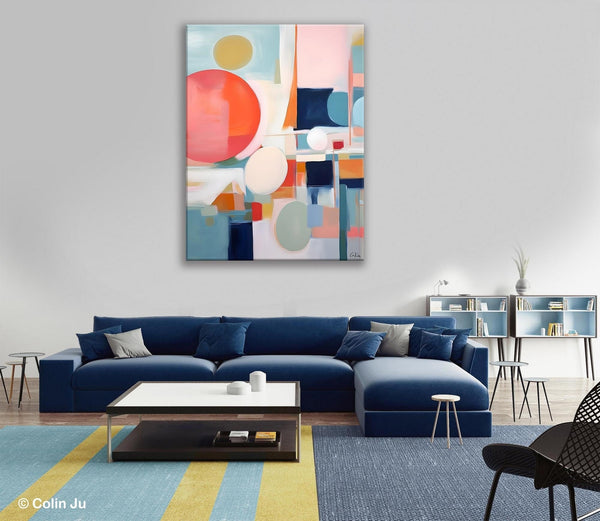 Large Contemporary Wall Art, Acrylic Painting on Canvas, Extra Large Paintings for Dining Room, Modern Paintings, Original Abstract Painting-Grace Painting Crafts