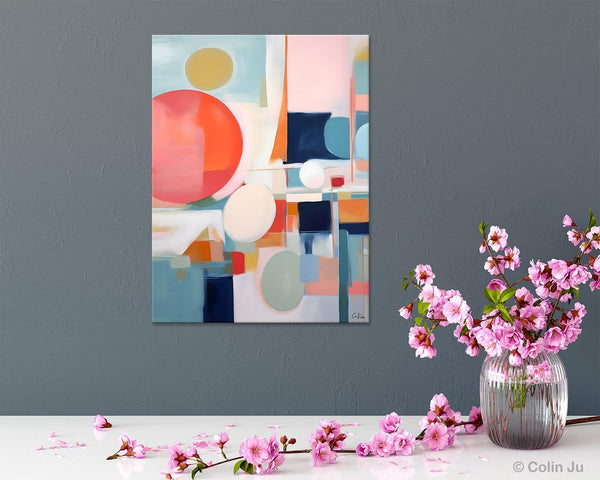 Large Contemporary Wall Art, Acrylic Painting on Canvas, Extra Large Paintings for Dining Room, Modern Paintings, Original Abstract Painting-Grace Painting Crafts