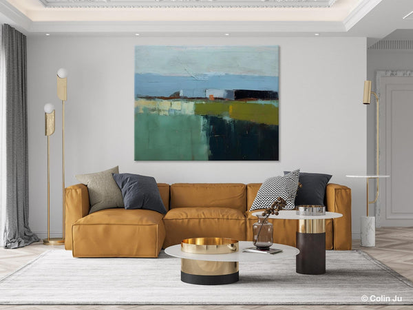 Landscape Acrylic Paintings, Landscape Abstract Painting, Modern Wall Art for Living Room, Original Abstract Art, Acrylic Painting on Canvas-Grace Painting Crafts