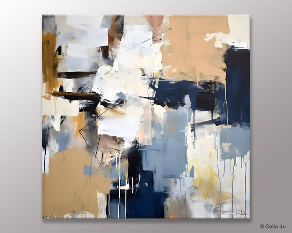 Large Wall Art for Bedroom, Abstract Modern Acrylic Art, Canvas Paintings for Sale, Modern Original Abstract Art, Contemporary Canvas Art-Grace Painting Crafts