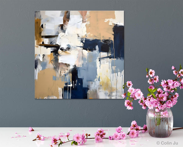 Large Wall Art for Bedroom, Abstract Modern Acrylic Art, Canvas Paintings for Sale, Modern Original Abstract Art, Contemporary Canvas Art-Grace Painting Crafts