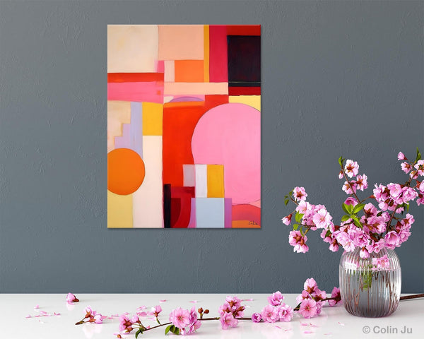Large Wall Painting for Bedroom, Hand Painted Canvas Art, Large Modern Paintings, Original Abstract Canvas Art, Acrylic Painting on Canvas-Grace Painting Crafts