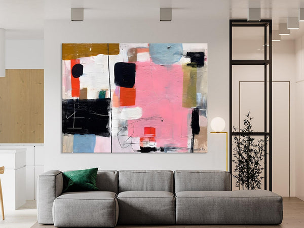 Modern Wall Art Ideas for Bedroom, Large Canvas Paintings, Original Abstract Art, Hand Painted Canvas Art, Contemporary Acrylic Paintings-Grace Painting Crafts
