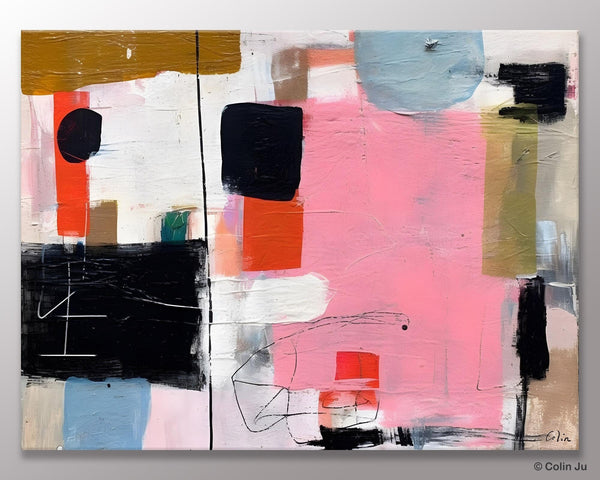 Modern Wall Art Ideas for Bedroom, Large Canvas Paintings, Original Abstract Art, Hand Painted Canvas Art, Contemporary Acrylic Paintings-Grace Painting Crafts