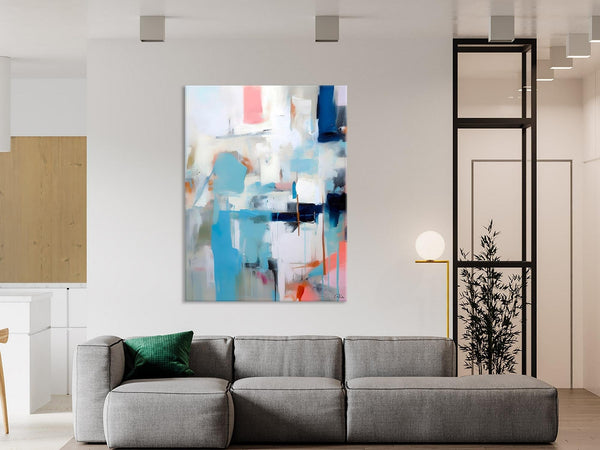 Contemporary Painting, Canvas Paintings for Dining Room, Acrylic Painting on Canvas, Extra Large Modern Wall Art, Original Abstract Painting-Grace Painting Crafts