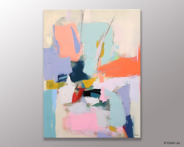 Original Artowrk, Abstract Wall Paintings, Hand Painted Canvas Art, Extra Large Paintings for Dining Room, Contemporary Wall Art Paintings-Grace Painting Crafts