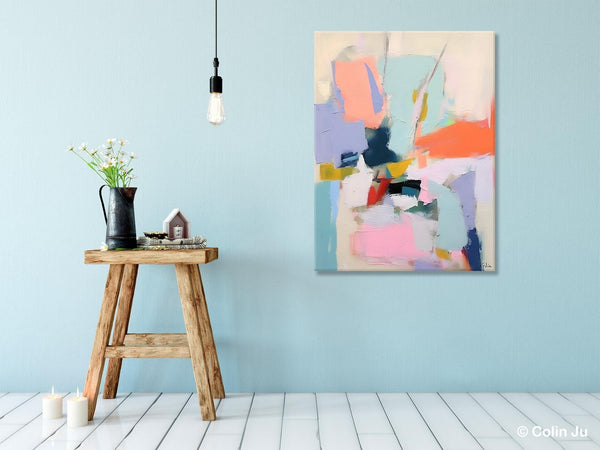 Original Artowrk, Abstract Wall Paintings, Hand Painted Canvas Art, Extra Large Paintings for Dining Room, Contemporary Wall Art Paintings-Grace Painting Crafts