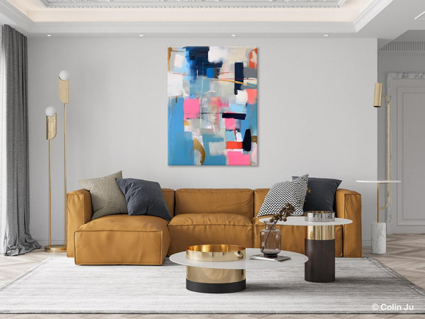 Modern Wall Art Paintings, Canvas Paintings for Bedroom, Contemporary Acrylic Painting on Canvas, Large Original Art, Buy Wall Art Online-Grace Painting Crafts