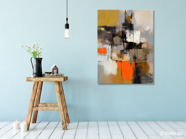 Acrylic Painting on Canvas, Modern Paintings, Extra Large Paintings for Dining Room, Large Contemporary Wall Art, Original Abstract Painting-Grace Painting Crafts