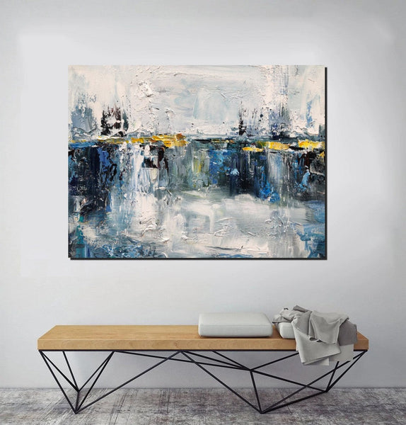 Living Room Wall Art Painting, Extra Large Acrylic Painting, Simple Modern Art, Palette Knife Paintings, Modern Contemporary Abstract Artwork-Grace Painting Crafts