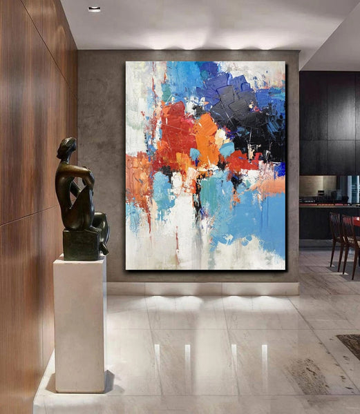 Modern Canvas Painting, Living Room Wall Art Ideas, Buy Abstract Art Online, Heavy Texture Art, Large Acrylic Painting on Canvas-Grace Painting Crafts