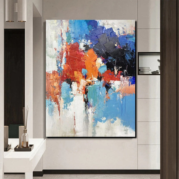 Modern Canvas Painting, Living Room Wall Art Ideas, Buy Abstract Art Online, Heavy Texture Art, Large Acrylic Painting on Canvas-Grace Painting Crafts