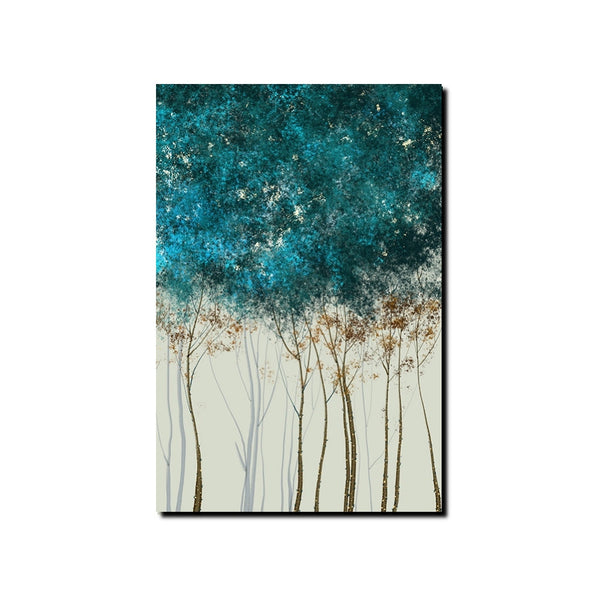 Tree Paintings, Simple Modern Art, Dining Room Wall Art Ideas, Buy Canvas Art Online, Simple Abstract Art, Large Acrylic Painting on Canvas-Grace Painting Crafts