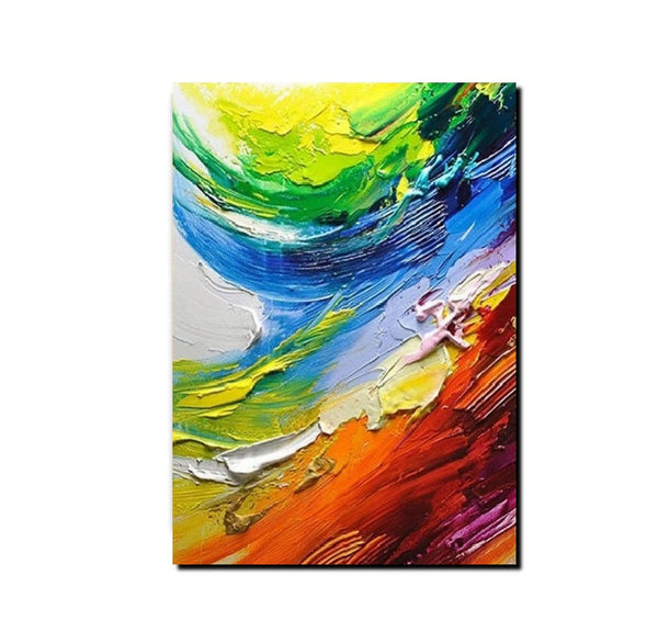 Contemporary Modern Art, Living Room Wall Art Ideas, Impasto Paintings, Buy Large Paintings Online, Palette Knife Paintings-Grace Painting Crafts