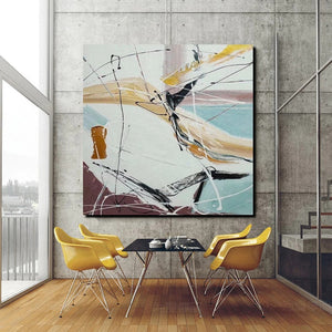 Simple Abstract Paintings, Dining Room Modern Wall Art, Modern