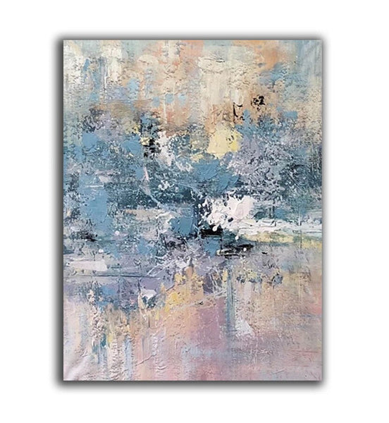 Simple Wall Art Ideas, Heavy Texture Painting, Bedroom Abstract Paintings, Modern Abstract Painting, Large Acrylic Canvas Paintings-Grace Painting Crafts