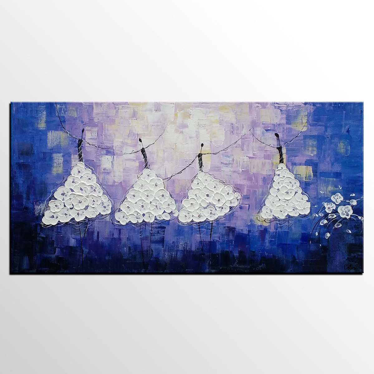 Acrylic Abstract Art, Ballet Dancer Painting, Contemporary Artwork, Art for Sale, Simple Abstract Painting-Grace Painting Crafts