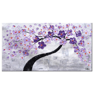 Heavy Texture Painting, Acrylic Painting Flower, Tree Painting, Painting on Sale, Dining Room Wall Art, Modern Artwork, Contemporary Art-Grace Painting Crafts