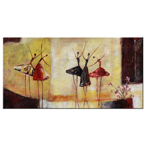 Canvas Wall Art, Ballet Dancer Painting, Bedroom Wall Decor, Abstract Art Painting, Modern Artwork, Contemporary Art-Grace Painting Crafts