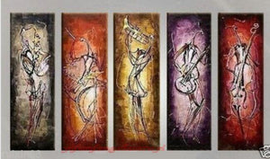 Saxophone Player Painting, Modern Paintings for Living Room, Music Paintings, Extra Large Canvas Painting on Canvas-Grace Painting Crafts