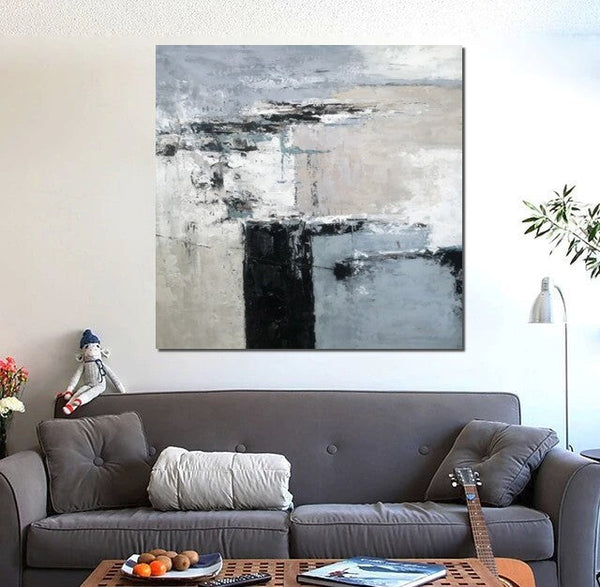 Simple Acrylic Paintings, Modern Wall Art Paintings for Living Room, Dining Room Acrylic Paintings, Heavy Texture Canvas Art, Buy Art Online-Grace Painting Crafts