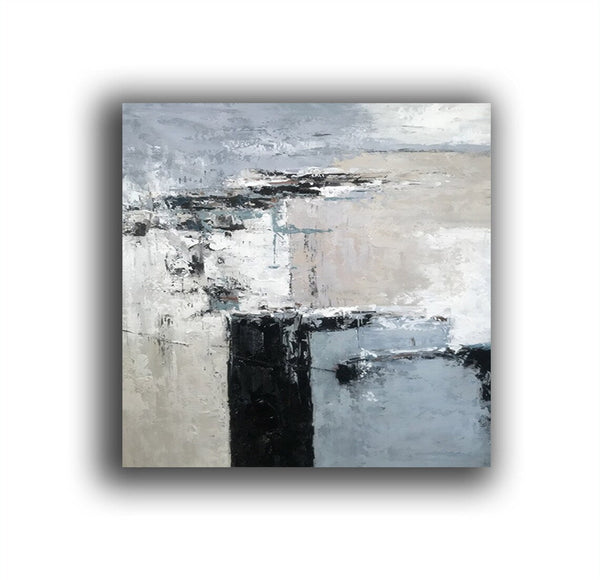 Simple Acrylic Paintings, Modern Wall Art Paintings for Living Room, Dining Room Acrylic Paintings, Heavy Texture Canvas Art, Buy Art Online-Grace Painting Crafts