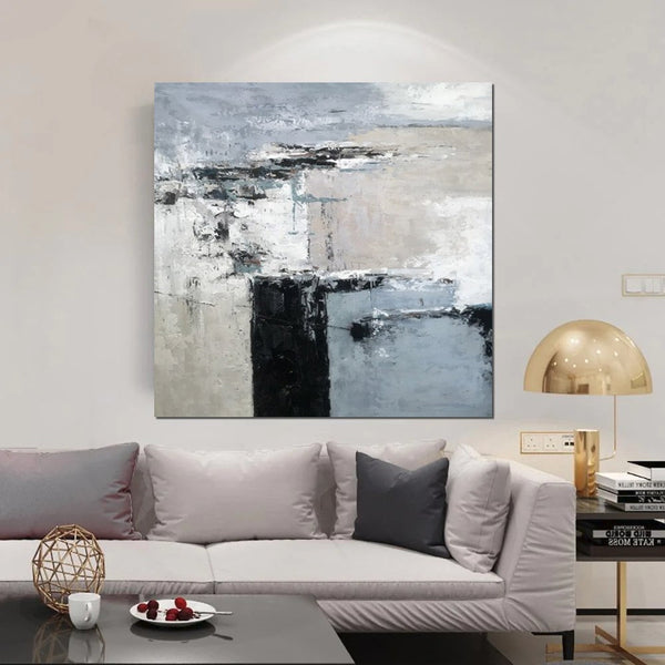 Simple Acrylic Paintings, Modern Wall Art Paintings for Living Room, Dining Room Acrylic Paintings, Heavy Texture Canvas Art, Buy Art Online-Grace Painting Crafts