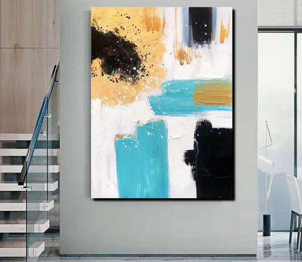 Bedroom Wall Art Paintings, Acylic Abstract Paintings, Large Painting on Canvas, Buy Abstract Painting Online, Simple Modern Art-Grace Painting Crafts