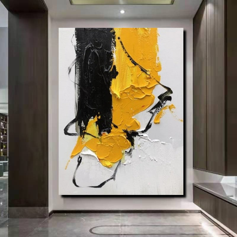 Acrylic Paintings Behind Sofa, Abstract Paintings for Bedroom, Palette Knife Canvas Art, Contemporary Canvas Wall Art, Buy Paintings Online-Grace Painting Crafts