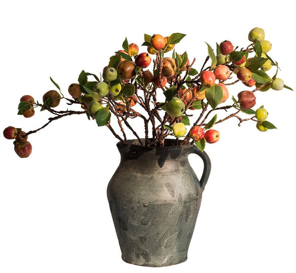 Beautiful Modern Flower Arrangement Ideas for Home Decoration, Apple Branch, Fruit Branch, Table Centerpiece, Simple Artificial Floral for Dining Room-Grace Painting Crafts